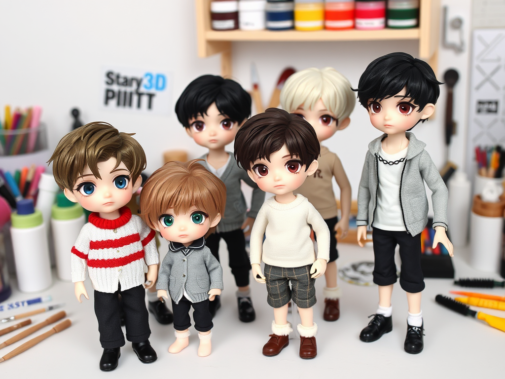 bjd 3d print files male cute