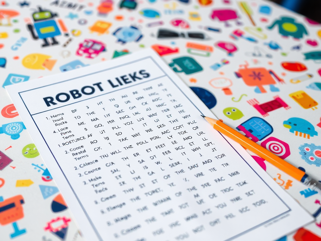 robotics word scramble answer key