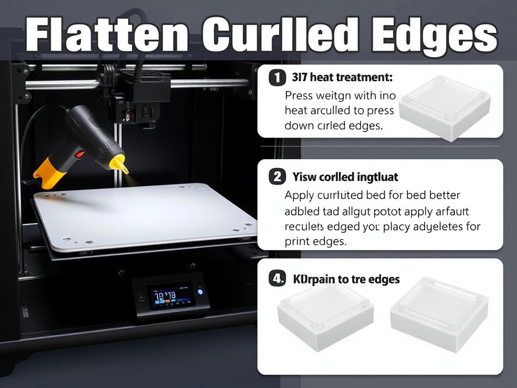 3d printing pla flatten curled edges